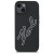 Oryginalne etui Karl Lagerfeld do iPhone 15 3D Rubber Signature – czarne