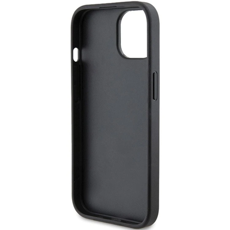 Ekskluzywne etui Karl Lagerfeld do iPhone 15 Quilted Pattern – czarne