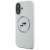Ekskluzywne etui Karl Lagerfeld do iPhone 16 MagSafe Silicone Double Heads And Circle – beżowe