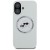Ekskluzywne etui Karl Lagerfeld do iPhone 16 MagSafe Silicone Double Heads And Circle – beżowe