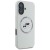 Ekskluzywne etui Karl Lagerfeld do iPhone 16 MagSafe Silicone Double Heads And Circle – beżowe