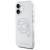 Luksusowe etui Karl Lagerfeld do iPhone 16 IML Rhinestones Karl Head – transparentne