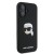 Ekskluzywne etui Karl Lagerfeld do iPhone 16 MagSafe Silicone Karl & Choupette Head – czarne