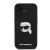 Ekskluzywne etui Karl Lagerfeld do iPhone 16 MagSafe Silicone Karl & Choupette Head – czarne