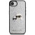 Luksusowe etui Karl Lagerfeld do iPhone 16e (SE 4 2025) Fixed Glitter Karl&Choupette Metal Pin – srebrne