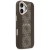 Etui Guess iPhone 17 4G Stripe Brązowe - Oryginalny Pokrowiec MagSafe Złota Ramka