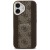 Etui Guess iPhone 17 4G Stripe Brązowe - Oryginalny Pokrowiec MagSafe Złota Ramka