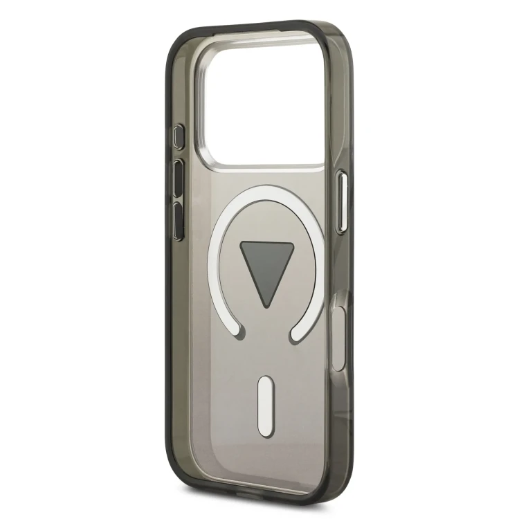 Etui Guess iPhone 17 Pro Max IML Gradient Triangle Logo Czarne - MagSafe