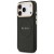 Etui Guess iPhone 17 Pro Peony Hot Stamp Czarne - Saffiano MagSafe Gold Detale