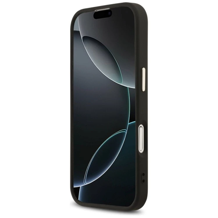 Etui Guess iPhone 17 4G Triangle Logo Złoto-Czarne - Oryginalny Pokrowiec MagSafe