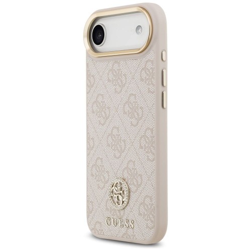 Etui Guess iPhone 17 Air 4G Strass Logo Różowe - Oryginalny Pokrowiec MagSafe