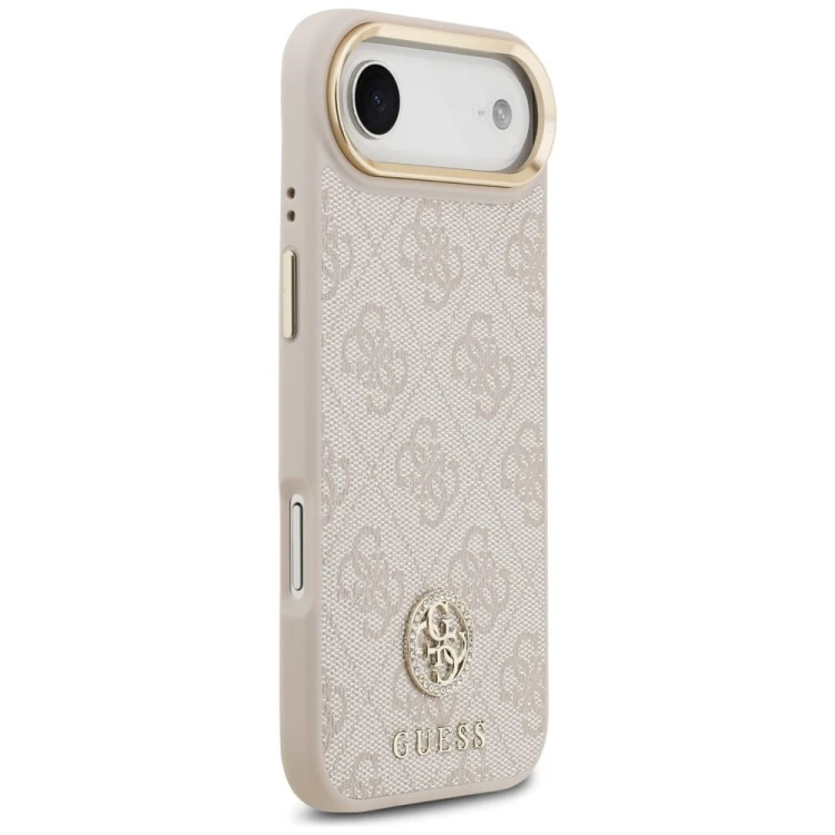 Etui Guess iPhone 17 Air 4G Strass Logo Różowe - Oryginalny Pokrowiec MagSafe