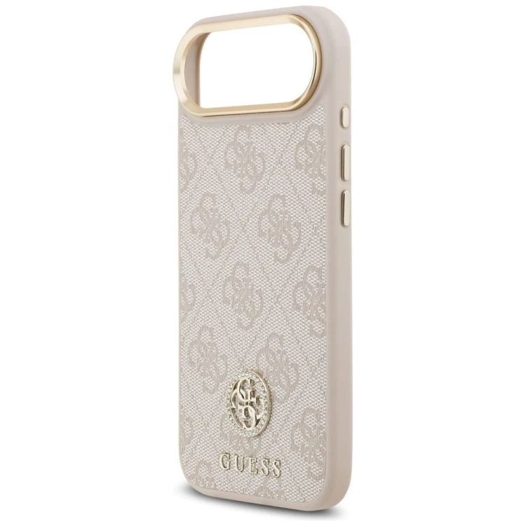 Etui Guess iPhone 17 Air 4G Strass Logo Różowe - Oryginalny Pokrowiec MagSafe