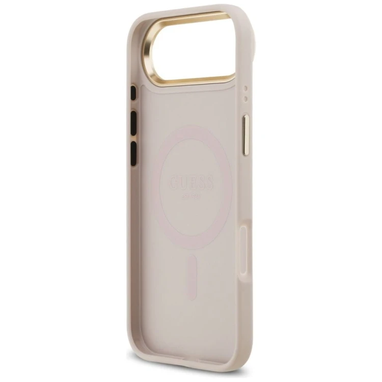 Etui Guess iPhone 17 Air 4G Strass Logo Różowe - Oryginalny Pokrowiec MagSafe