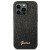 Guess etui iPhone 14 Pro Glitter Flakes Script czarne – oryginalne futerał GUESS GUHCP14LHGGSHK