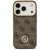 Etui Guess iPhone 17 Pro 4G Strass Logo Brązowe - Oryginalny Pokrowiec MagSafe