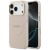 Etui Guess iPhone 17 Pro Peony Hot Stamp Różowe - Saffiano MagSafe Gold Detale