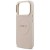 Etui Guess iPhone 17 Pro Peony Hot Stamp Różowe - Saffiano MagSafe Gold Detale