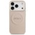 Etui Guess iPhone 17 Pro Peony Hot Stamp Różowe - Saffiano MagSafe Gold Detale