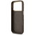 Etui Guess iPhone 17 Pro 4G Stripe Brązowe - Oryginalny Pokrowiec MagSafe Złota Ramka
