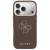 Etui Guess iPhone 17 Pro FW Resin Logo Brązowe - Skóra Ekologiczna Złote 4G