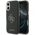 Etui Guess iPhone 17 FW Resin Logo Czarne - Skóra Ekologiczna Srebrne 4G