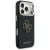 Etui Guess iPhone 17 Pro FW Resin Logo Czarne - Skóra Ekologiczna Srebrne 4G