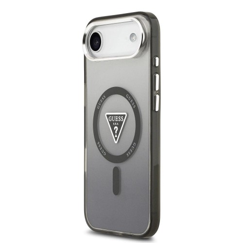 Etui Guess iPhone 17 Air IML Gradient Triangle Logo Czarne - MagSafe