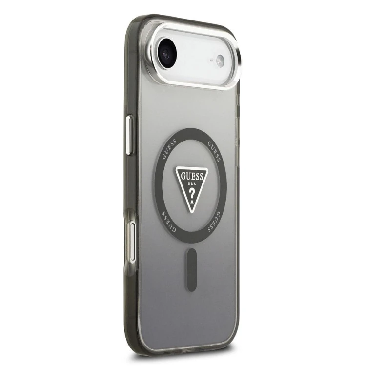 Etui Guess iPhone 17 Air IML Gradient Triangle Logo Czarne - MagSafe