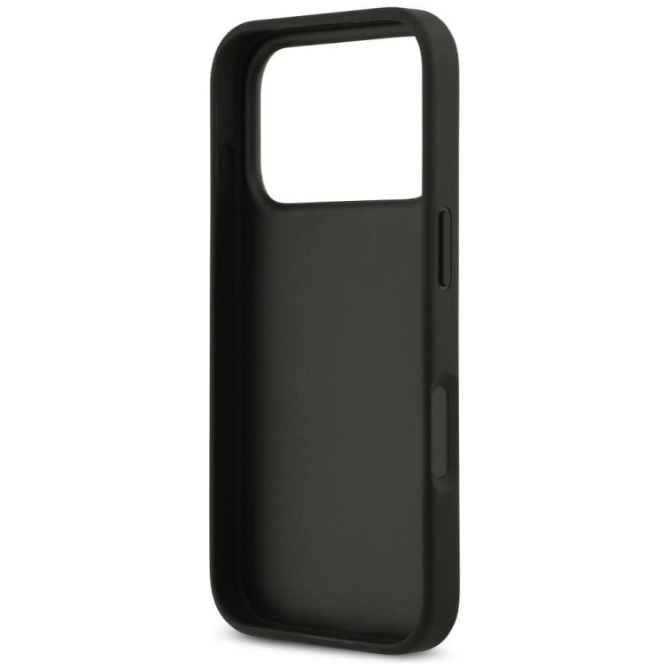 Etui Guess iPhone 17 Pro 4G Double Card Triangle Czarne - Futerał z Kieszonką na Karty