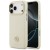 Etui Guess iPhone 17 Pro Max Grained Strass Logo Beżowe - Futerał MagSafe