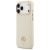 Etui Guess iPhone 17 Pro Max Grained Strass Logo Beżowe - Futerał MagSafe