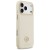 Etui Guess iPhone 17 Pro Max Grained Strass Logo Beżowe - Futerał MagSafe