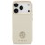 Etui Guess iPhone 17 Pro Grained Strass Logo Beżowe - Oryginalny Pokrowiec MagSafe