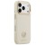 Etui Guess iPhone 17 Pro Grained Strass Logo Beżowe - Oryginalny Pokrowiec MagSafe