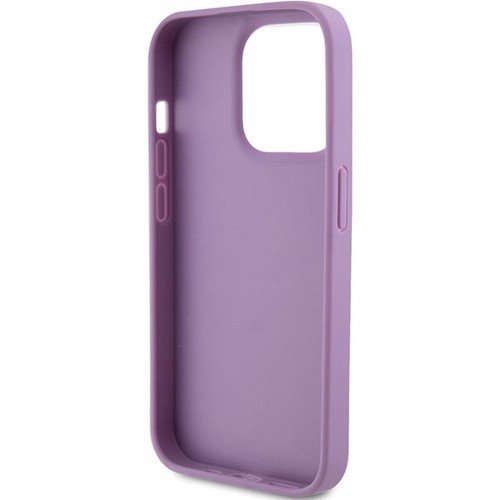 Guess etui iPhone 15 Pro Max jasny fiolet Quilted 4G Classic – oryginalne GUHCP15XP4EPMU