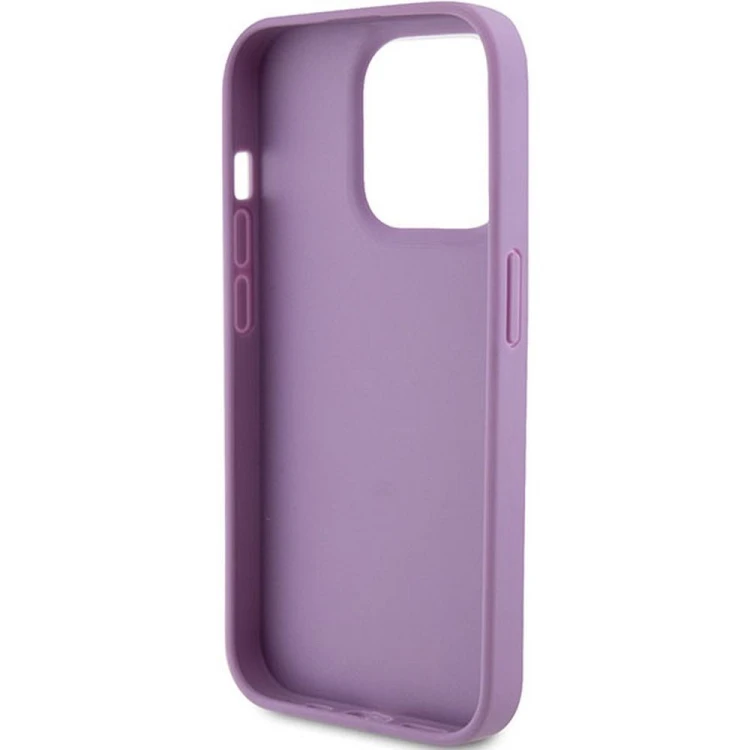 Guess etui iPhone 15 Pro Max jasny fiolet Quilted 4G Classic – oryginalne GUHCP15XP4EPMU