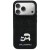 Luksusowe etui Karl Lagerfeld do iPhone 17 Pro Rhinestones Karl & Choupette Pin – czarne