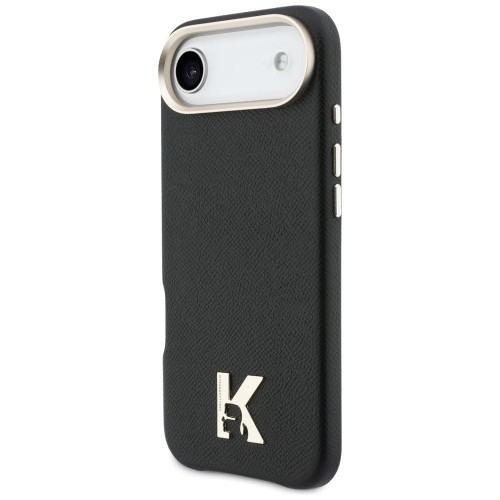 Luksusowe etui Karl Lagerfeld do iPhone 17 Air MagSafe Karl Head Logo – czarne