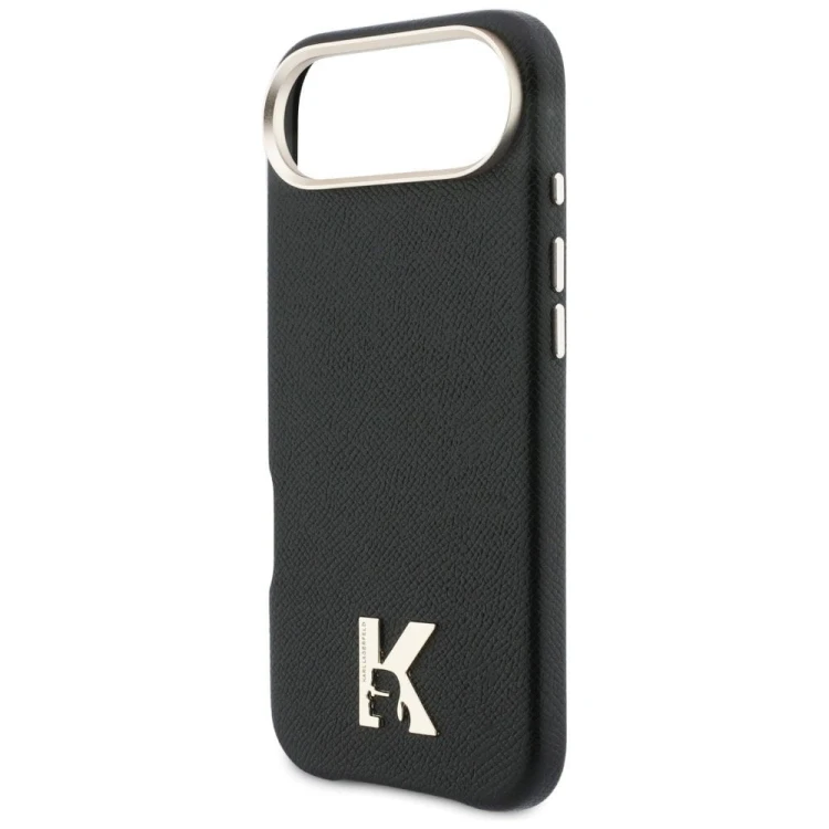 Luksusowe etui Karl Lagerfeld do iPhone 17 Air MagSafe Karl Head Logo – czarne