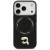 Ekskluzywne etui Karl Lagerfeld do iPhone 17 MagSafe Silicone Karl&Choupette Ring – czarne