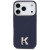 Luksusowe etui Karl Lagerfeld do iPhone 17 Pro MagSafe Karl Head Logo – niebieskie