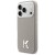 Luksusowe etui Karl Lagerfeld do iPhone 17 Pro MagSafe Karl Head Logo – szare