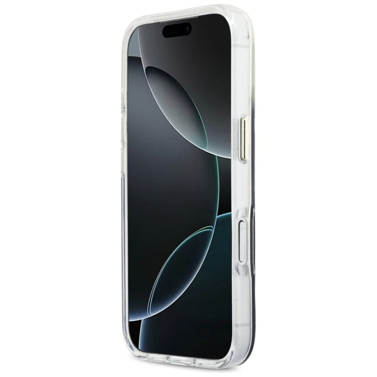 Etui Guess iPhone 17 Pro IML Gradient Script Metal Czarne - MagSafe Aluminium