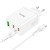 Ładowarka sieciowa Hoco 35W 2x USB-C + USB-A PD QC 3.0 + kabel USB-C 1m biała