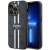 Etui Guess iPhone 14 Pro Max 4G Printed Stripes Czarne - Futerał MagSafe
