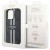 Etui Guess iPhone 14 Pro Max 4G Printed Stripes Czarne - Futerał MagSafe