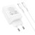Ładowarka sieciowa Hoco 35W 2x USB-C + USB-A PD QC 3.0 + kabel USB-C 1m biała