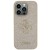 Etui Guess iPhone 15 Pro Fixed Glitter Big 4G Złote - Brokatowy Futerał