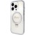 Etui Guess iPhone 15 Pro Glitter Script Logo Ring Stand Transparentne - MagSafe